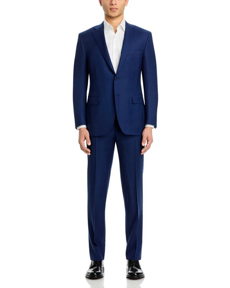 Tonal Plaid Classic Fit Suit