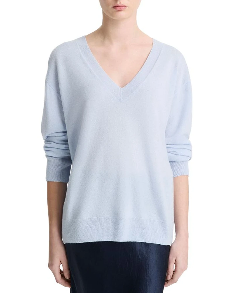 Cashmere & Silk V Neck Sweater