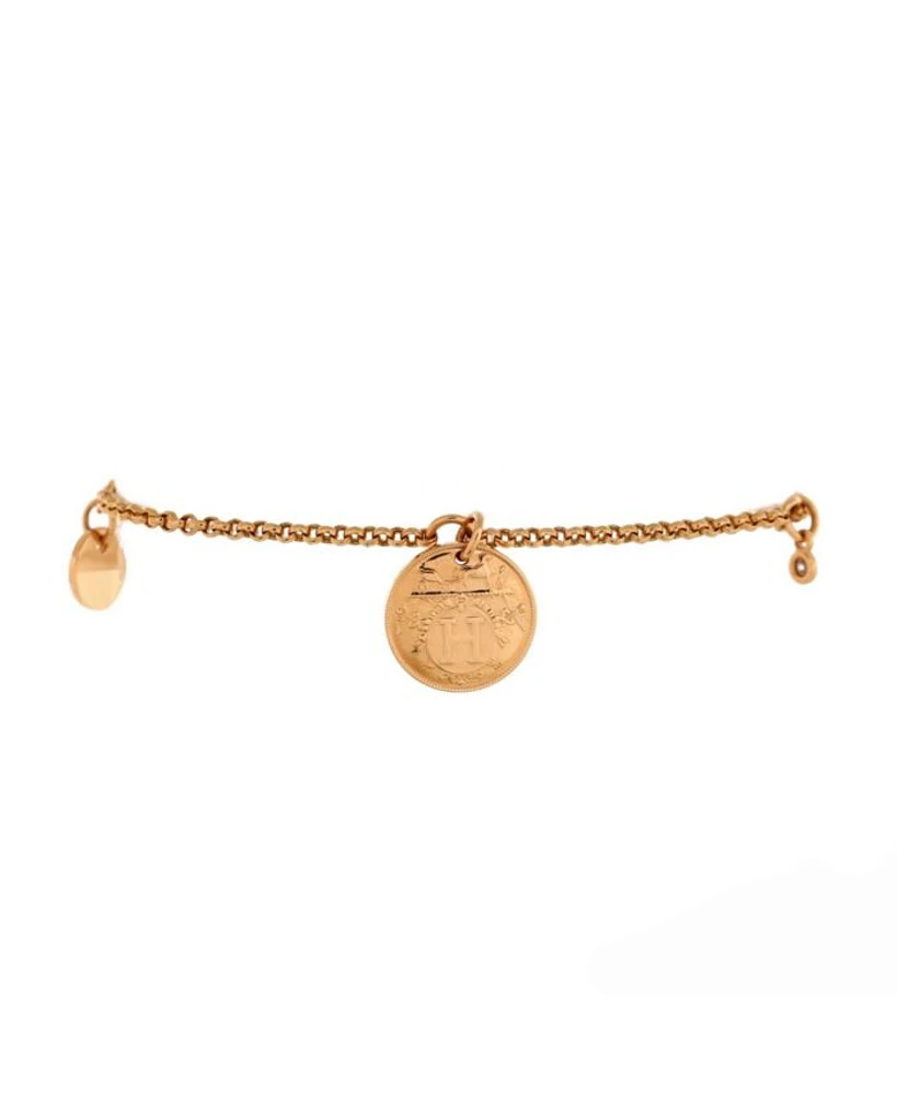 Small Ex-Libris Bracelet 18K Rose Gold with Diamond