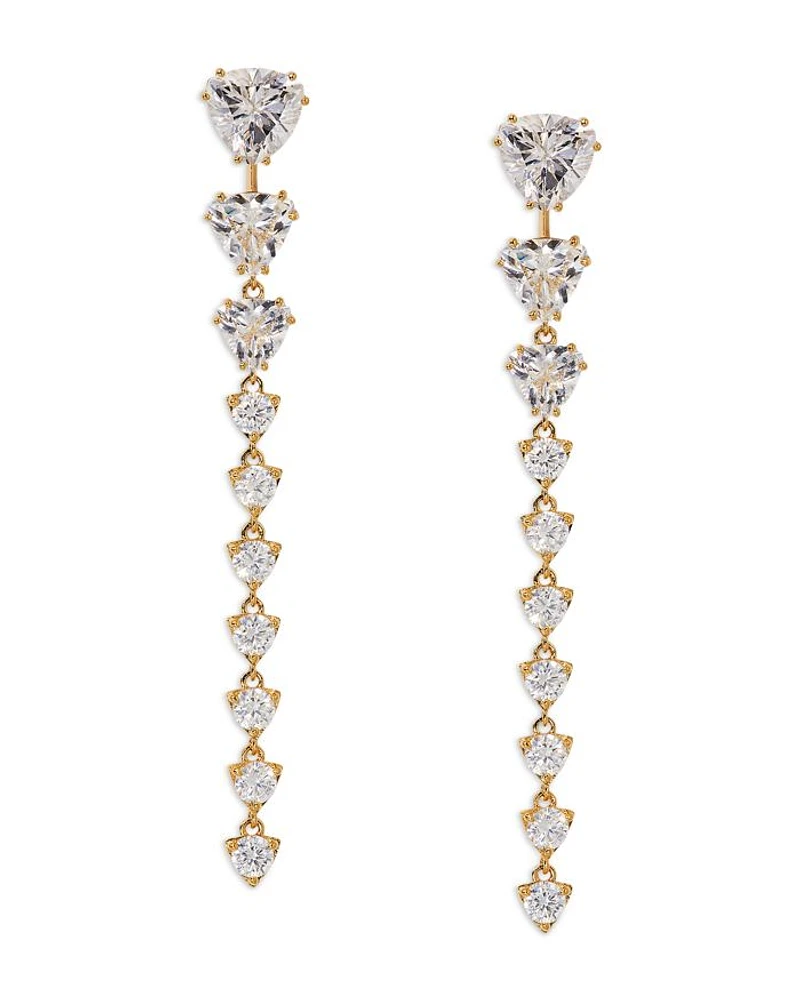 Luxor Front to Back Linear Earrings