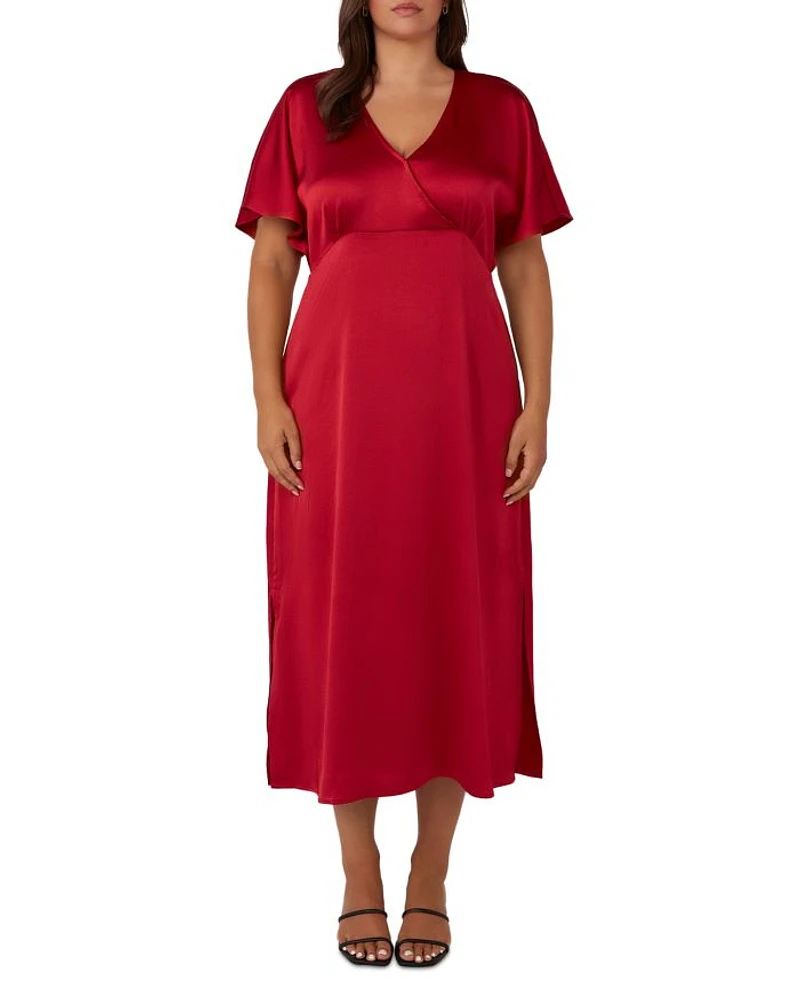 Artemis Satin Midi Dress