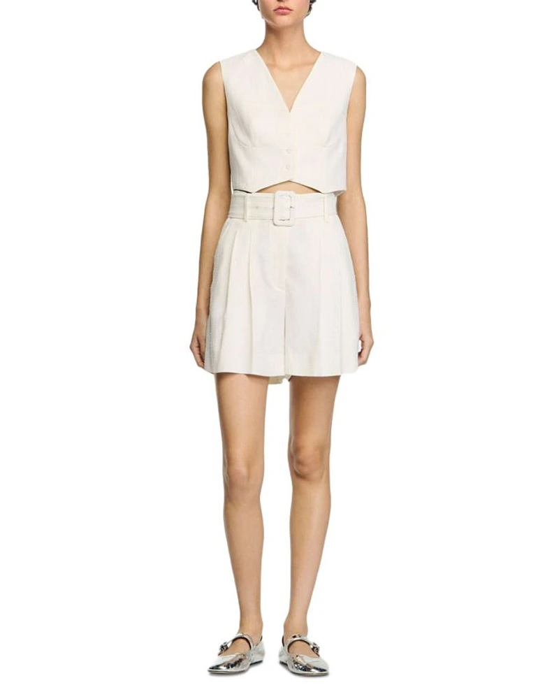 Sequin High Waist Shorts