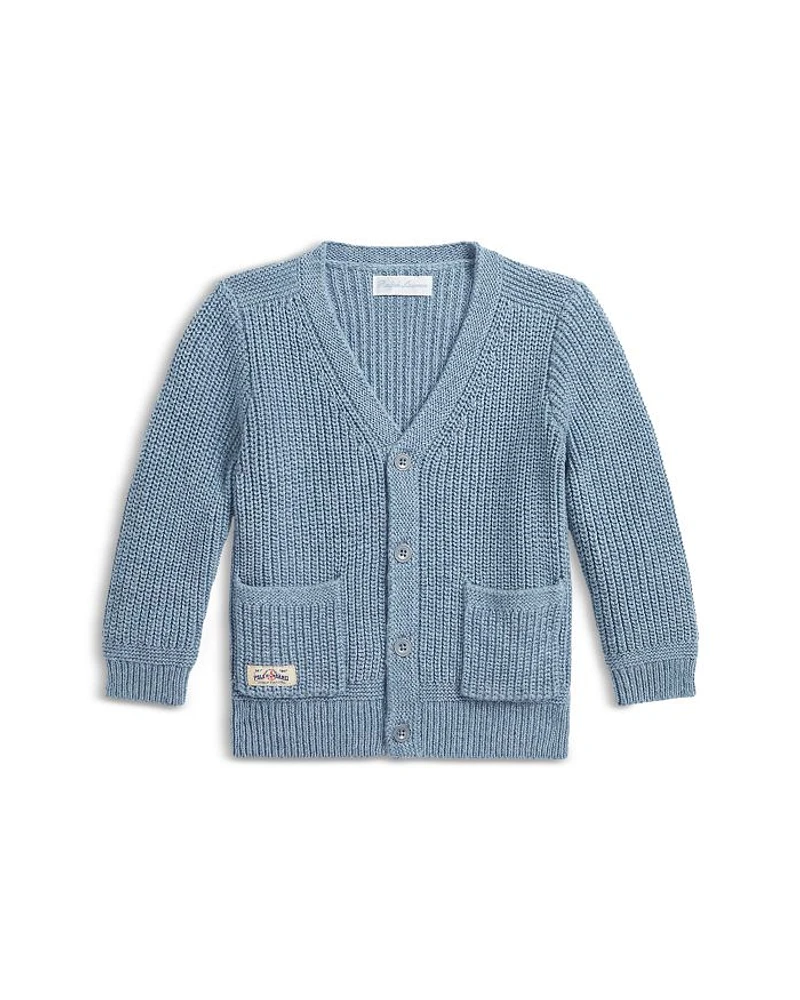 Boys' Cotton V Neck Cardigan - Baby