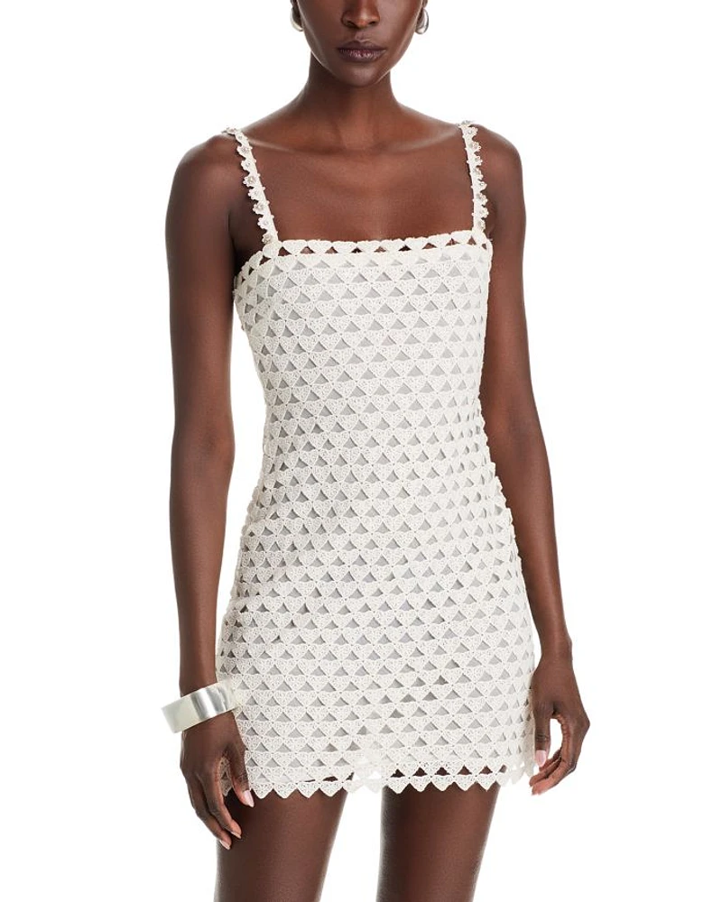 Camara Heart Lace Mini Dress
