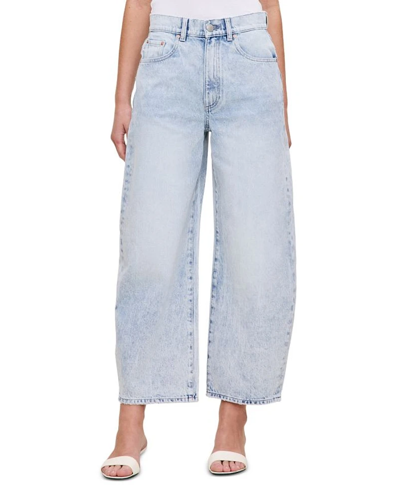 Taylor High Rise Cropped Barrel Leg Jeans Crystal Lake