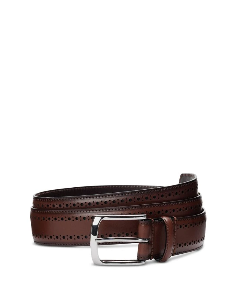 Men's Manistee Burnished Leather Belt