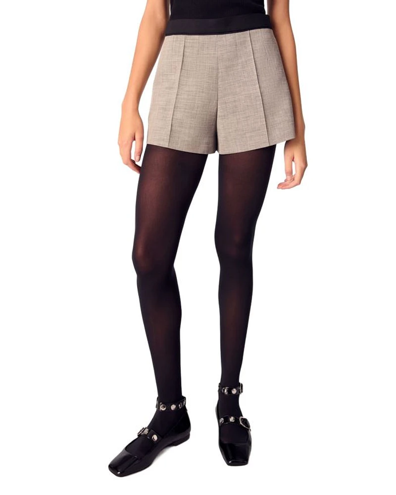 Suit Shorts With Darts