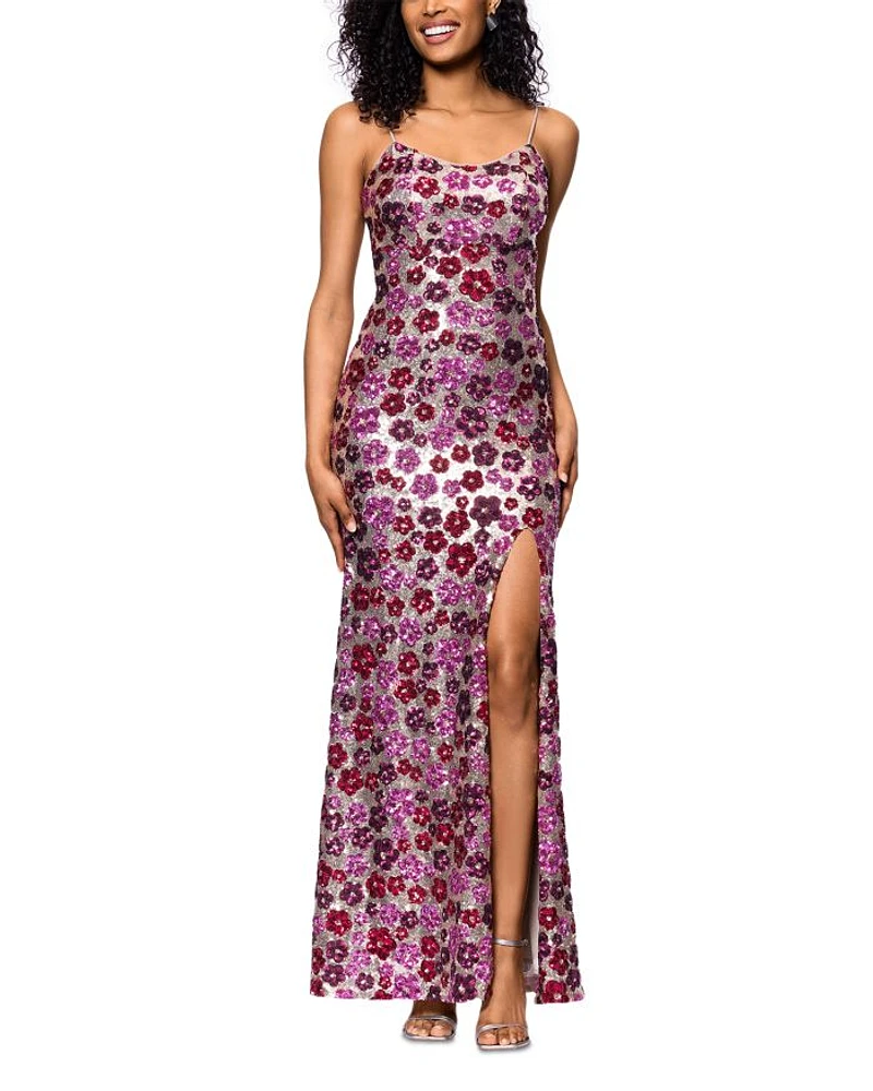 Floral Sequin Dress - Exclusive