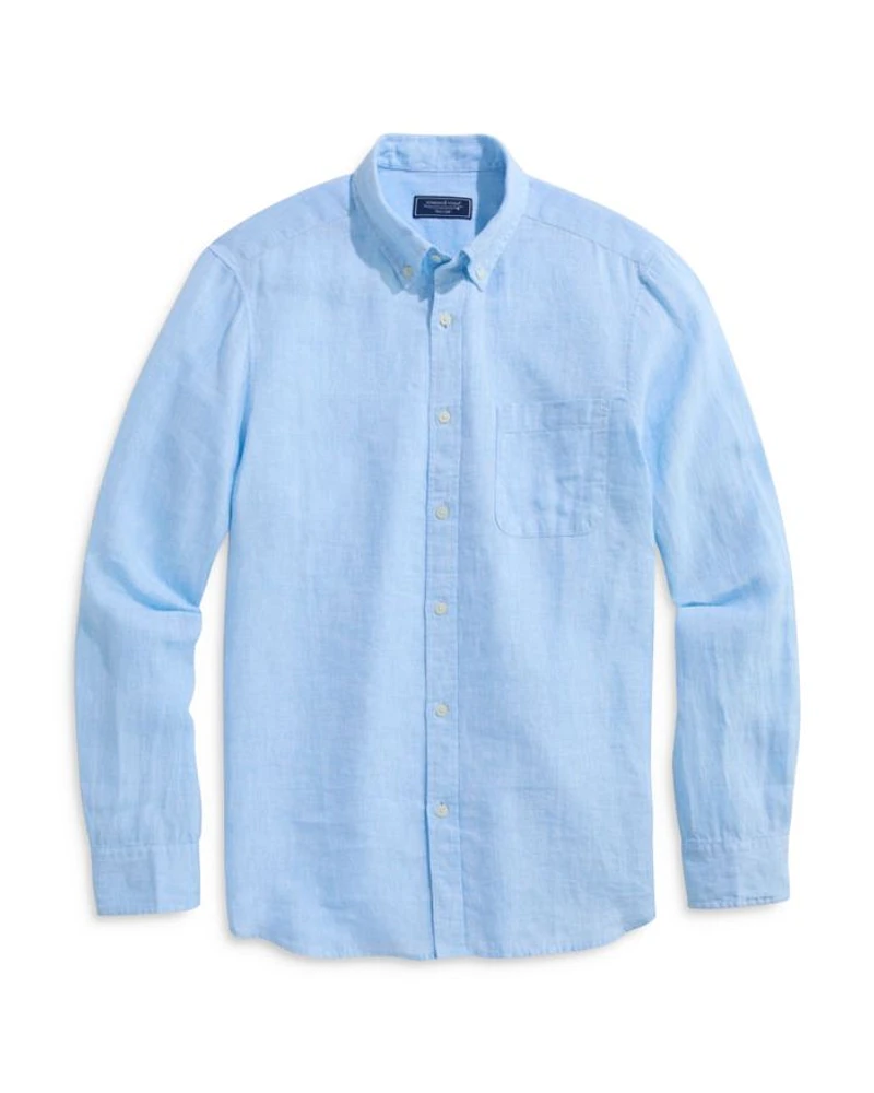 Surfside Regular Fit Button Down Linen Shirt