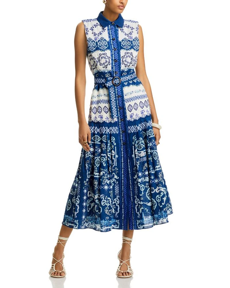 Nya Linen Midi Dress