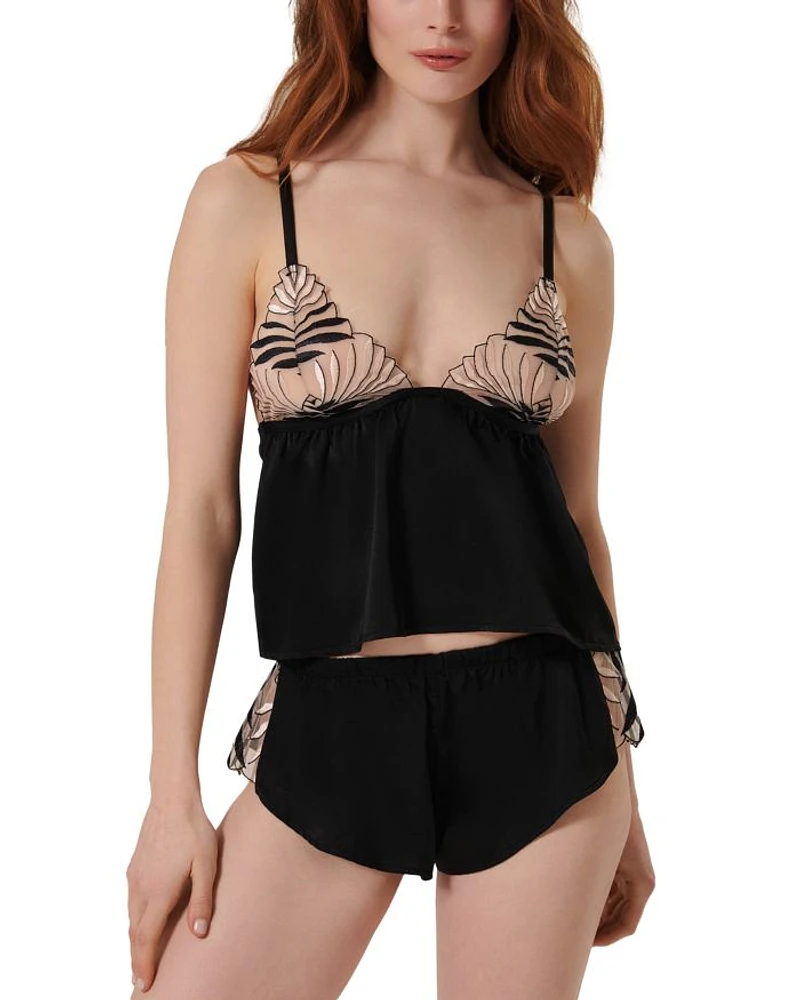 Katerine Luxury Satin Cami and Short Set