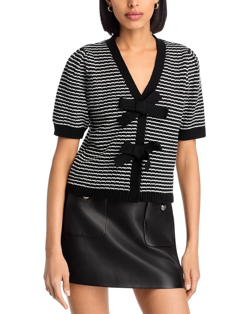 Striped Bow Sweater - Exclusive