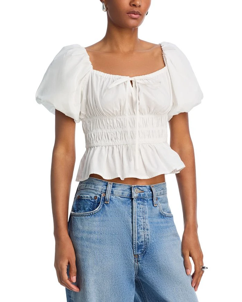 Smocked Cropped Top - Exclusive