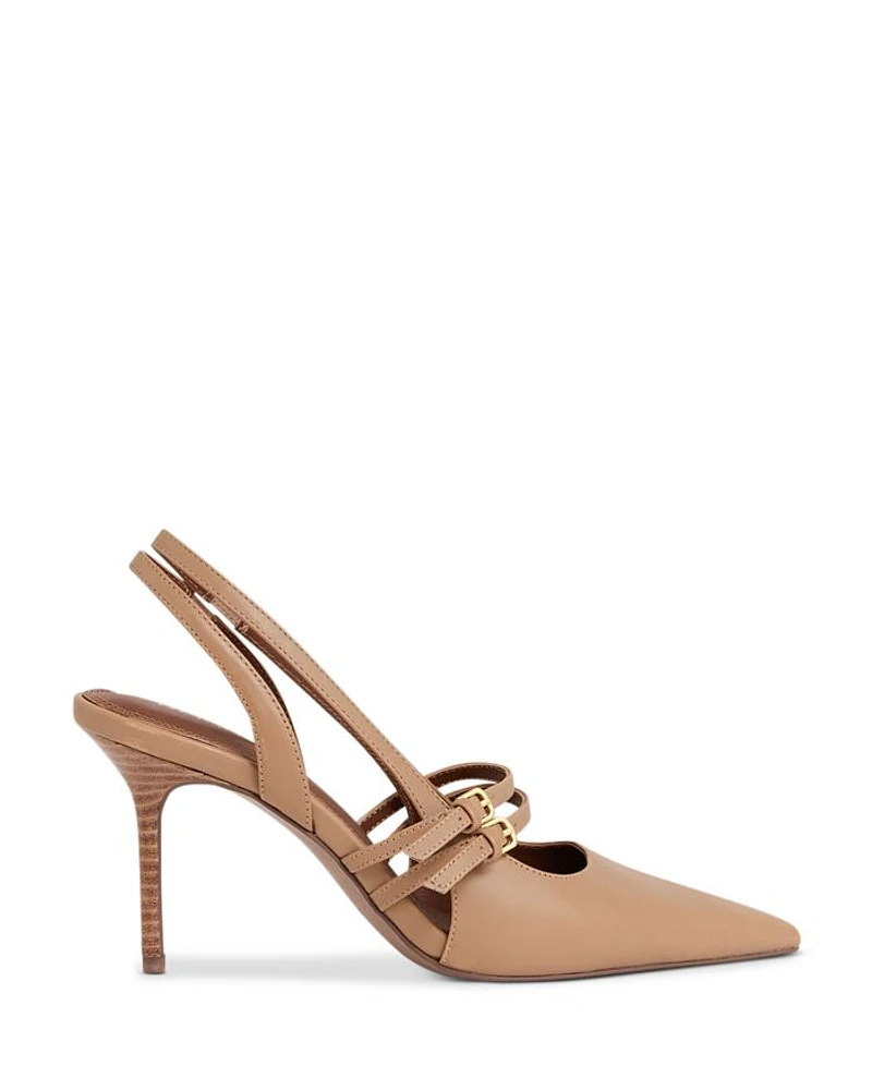 Women's Beatrice Pointed Toe Double Buckle High Heel Pumps