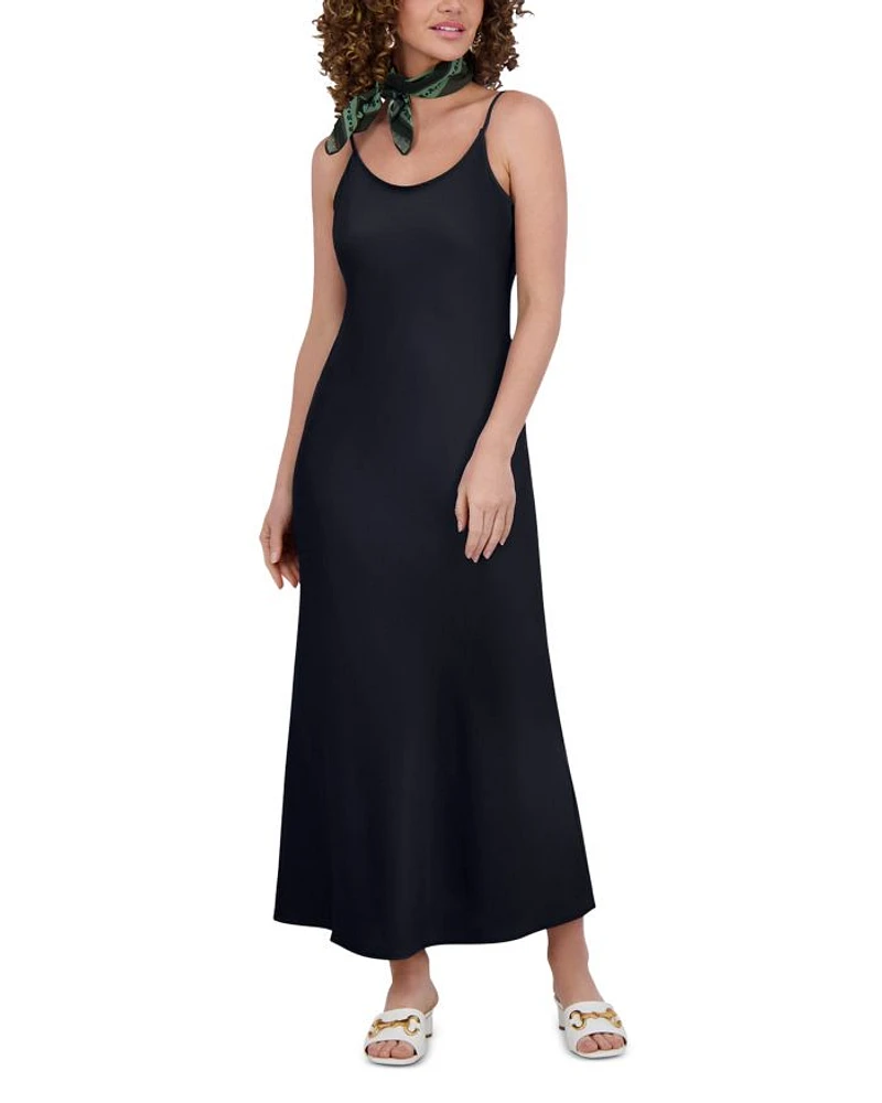 Satin Straight Slip Dress