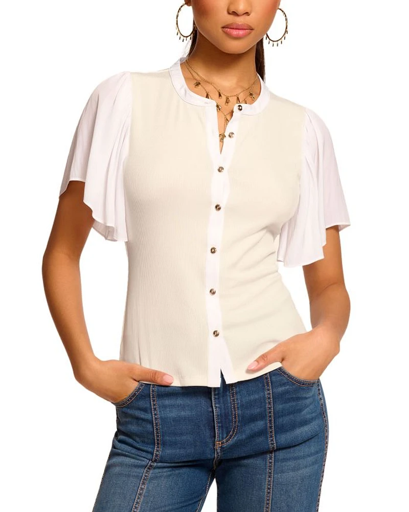 Colette Flutter Sleeve Top