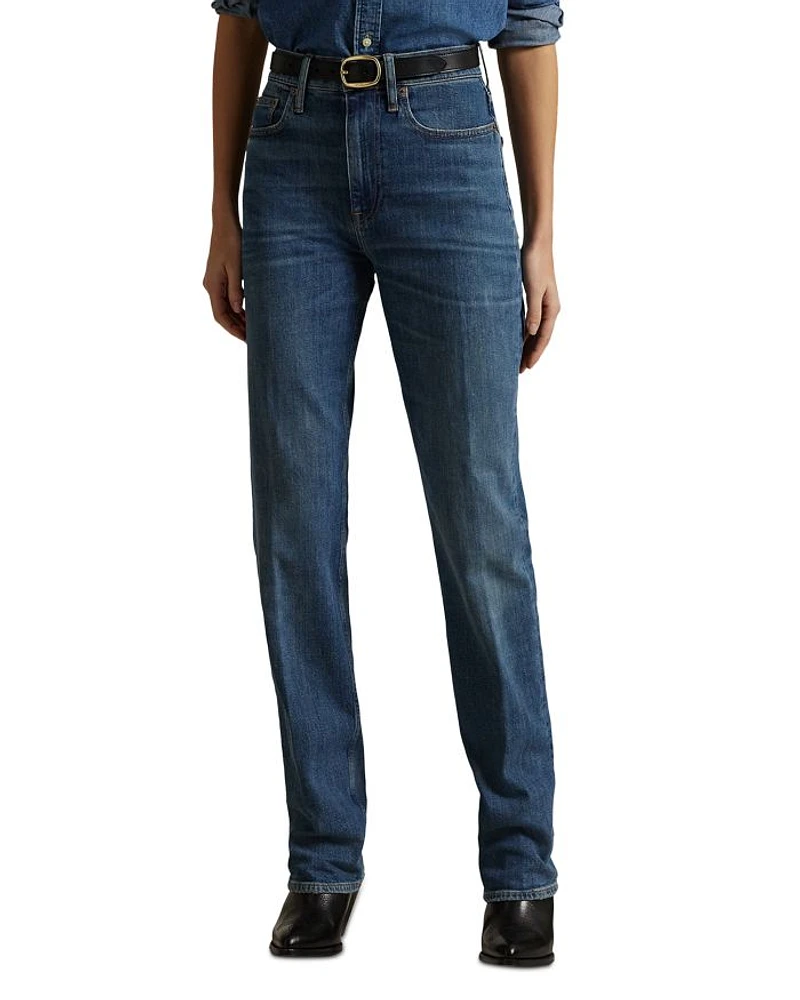 High Rise Straight Jeans