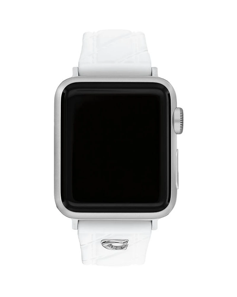 Apple Watch® White Silicone Strap, 38/40/41mm & 42mm