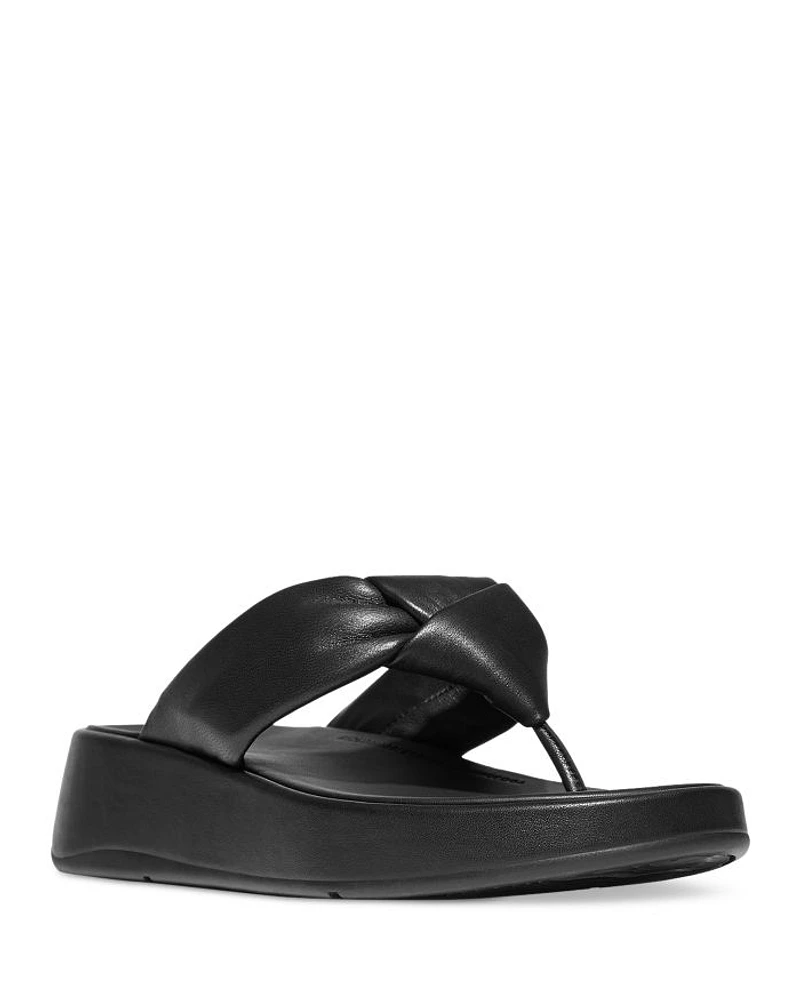 Women's F-Mode Almond Toe Knotted Strap Thong Sandals