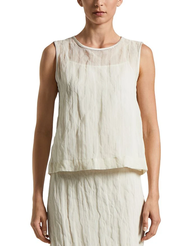 Sleeveless Crinkle Camisole