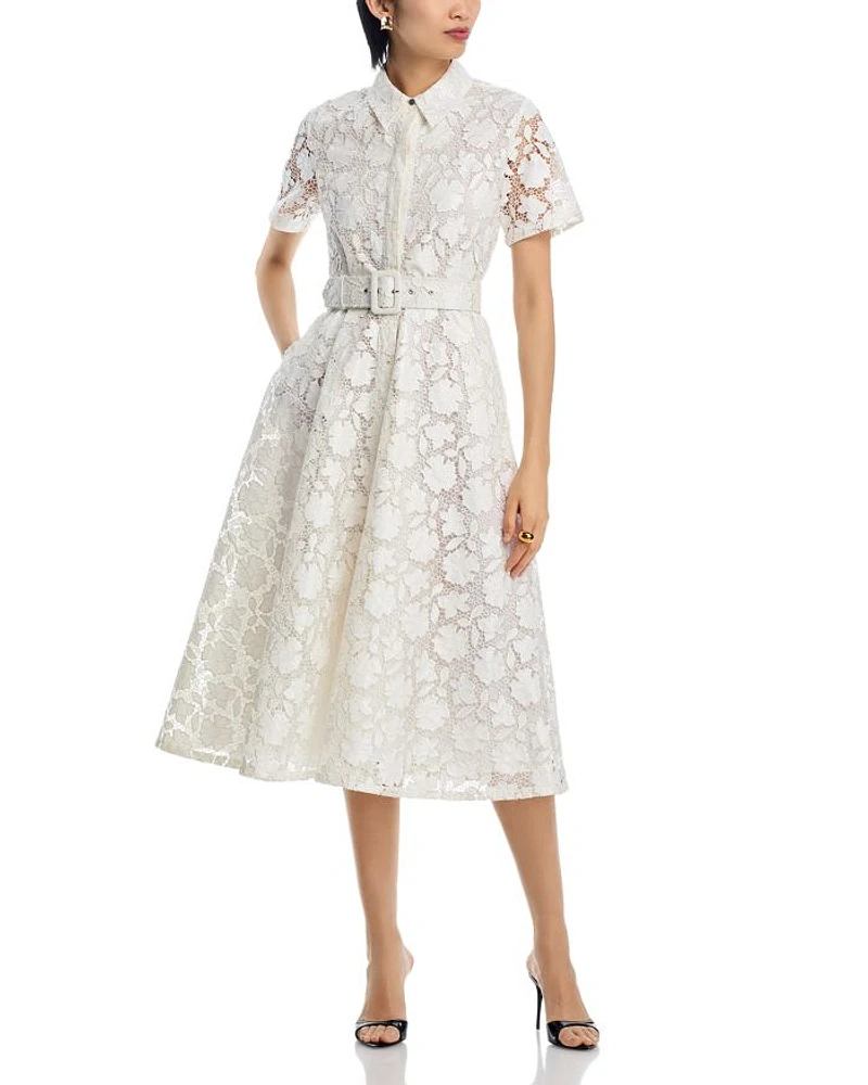 Jean Lace Midi Dress