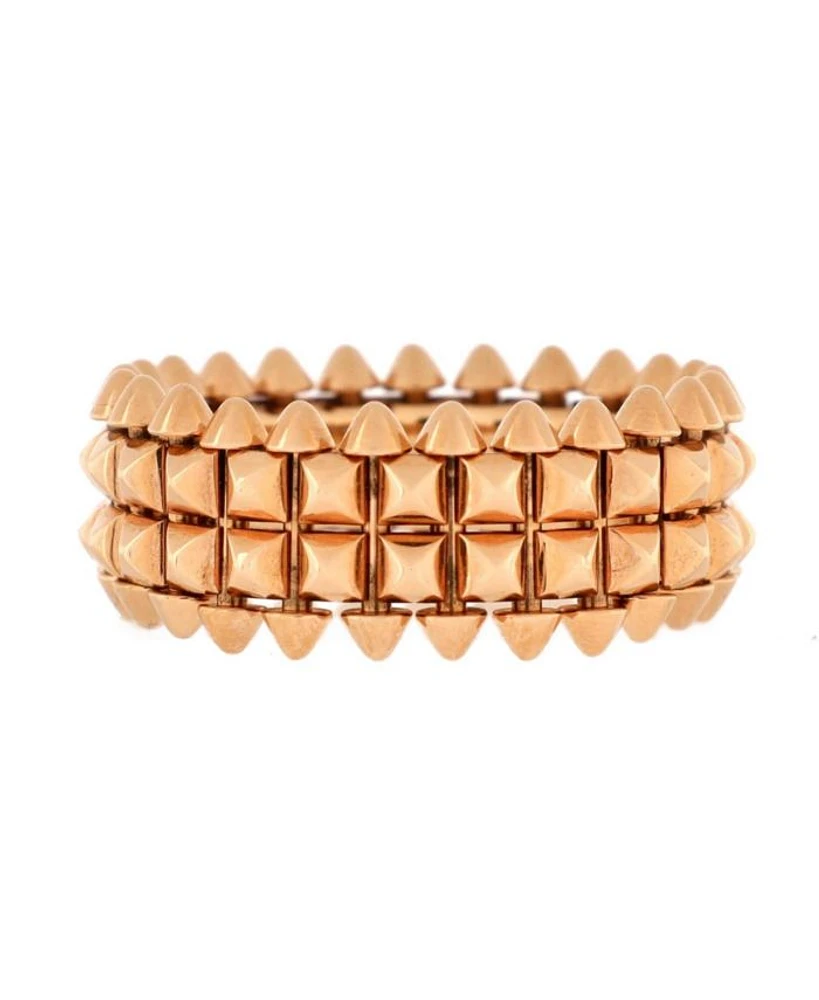 Double Row Clash de Cartier Ring 18K Rose Gold