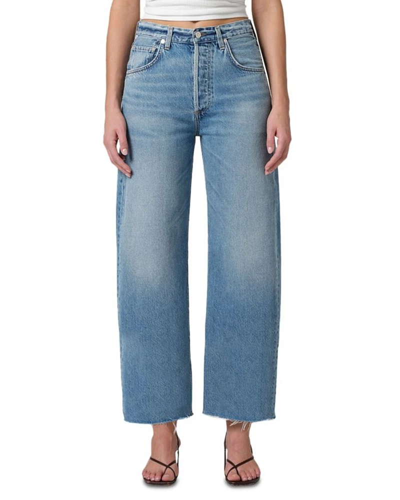 Ayla Raw Hem High Rise Crop Jeans Telegraph