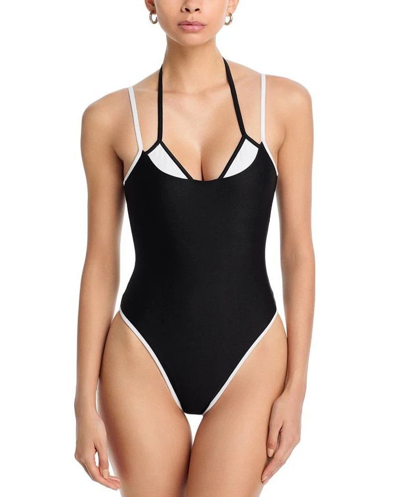 Layered One Piece Swimsuit - Exclusive