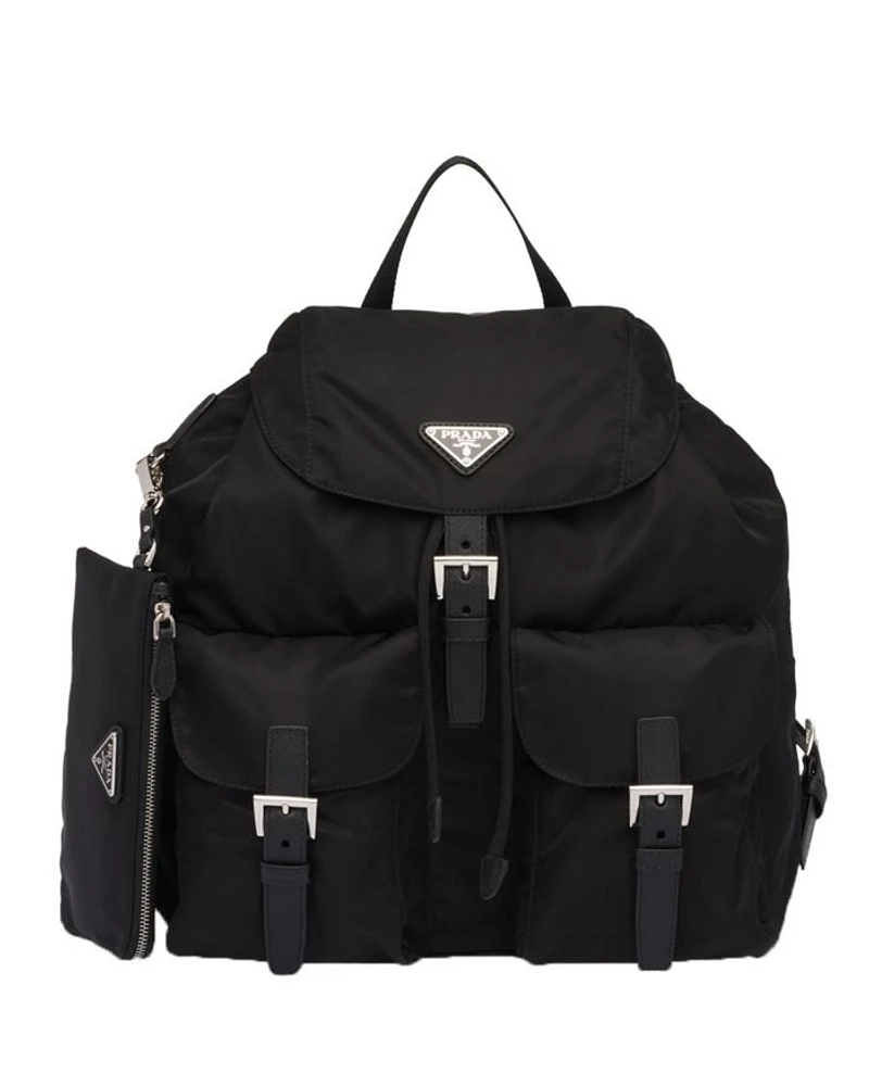 Re-Nylon Medium Backpack with Pouch