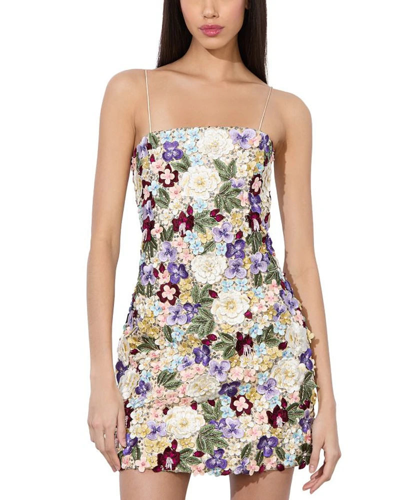Velia Embellished Spaghetti Strap Dress