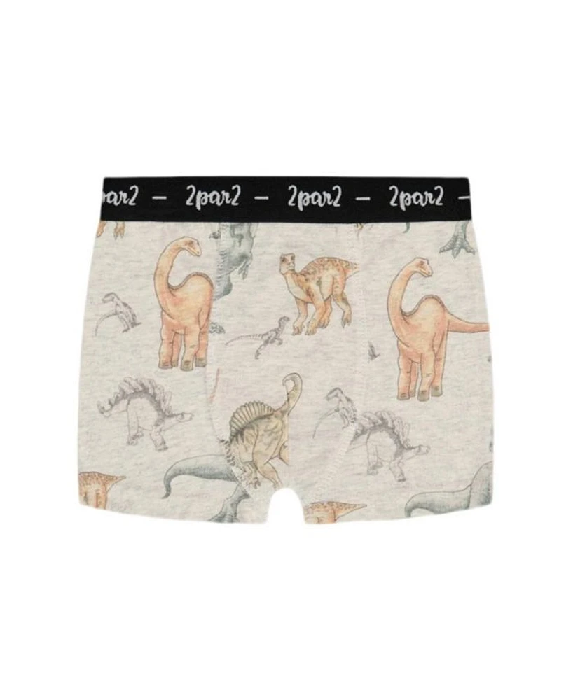 Boys' Printed Organic Cotton Boxer Shorts - Little Kid