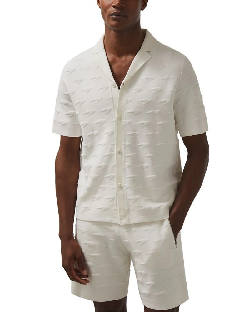 Speedmark Knitted Short Sleeve Camp Shirt