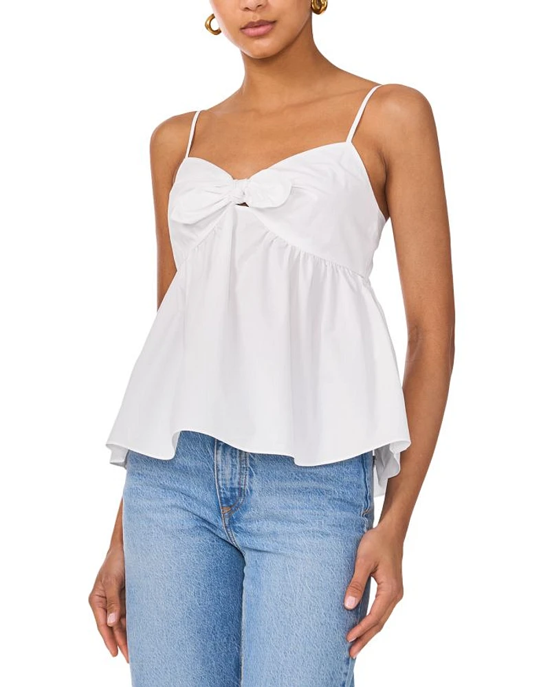Front Tie Tank Blouse