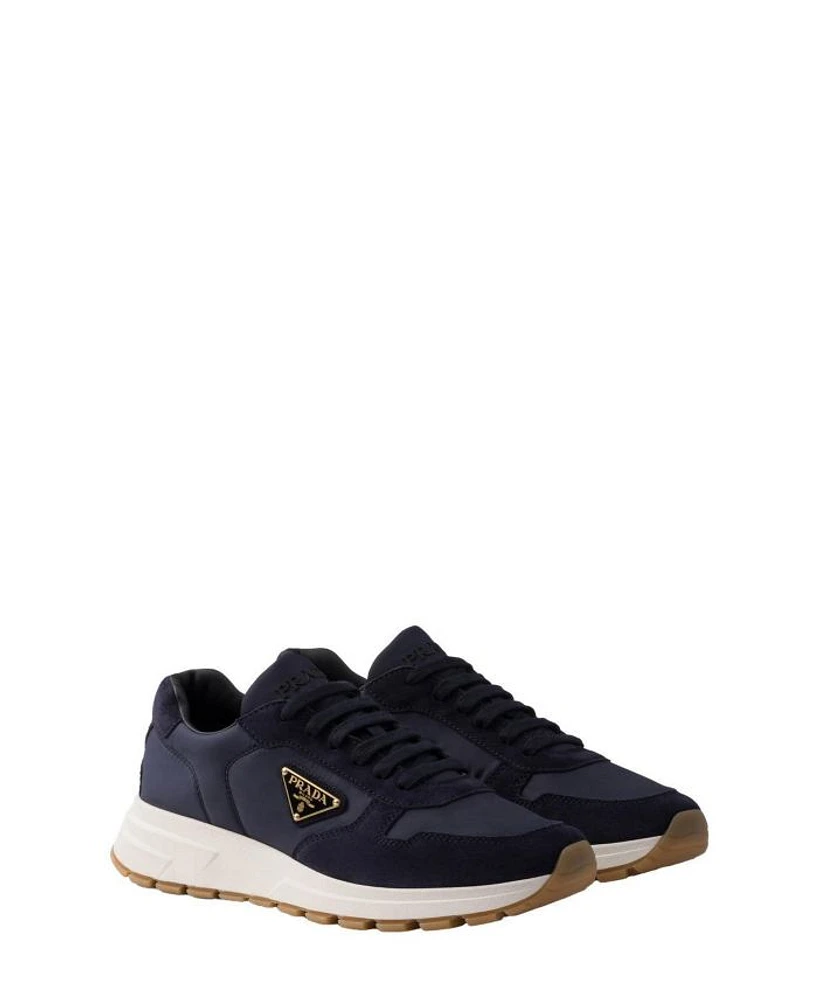 Men's Prax 01 Re-Nylon and Suede Sneakers
