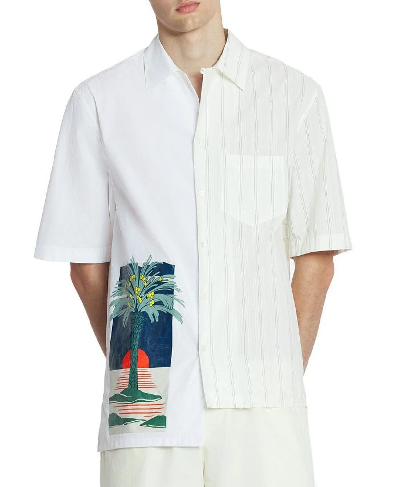 Printed Asymmetric Shirt