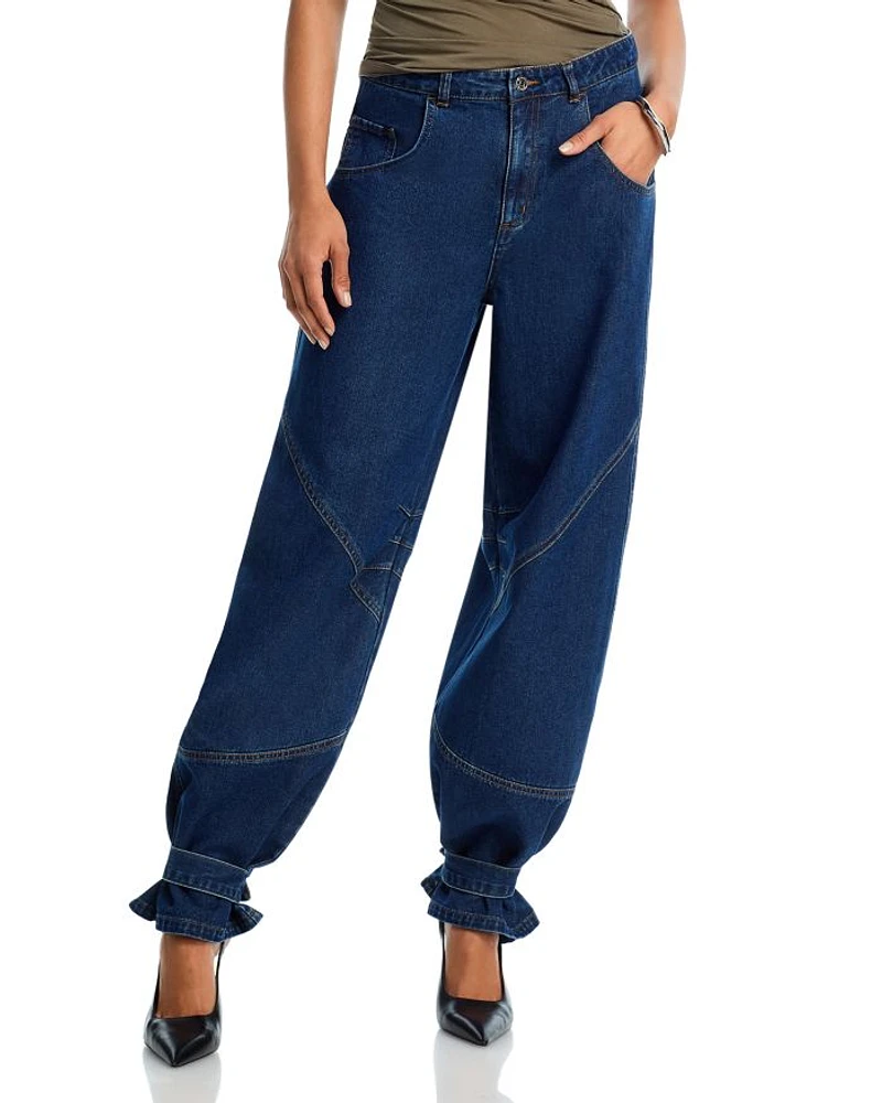 Tre High Rise Jeans Dark Blue