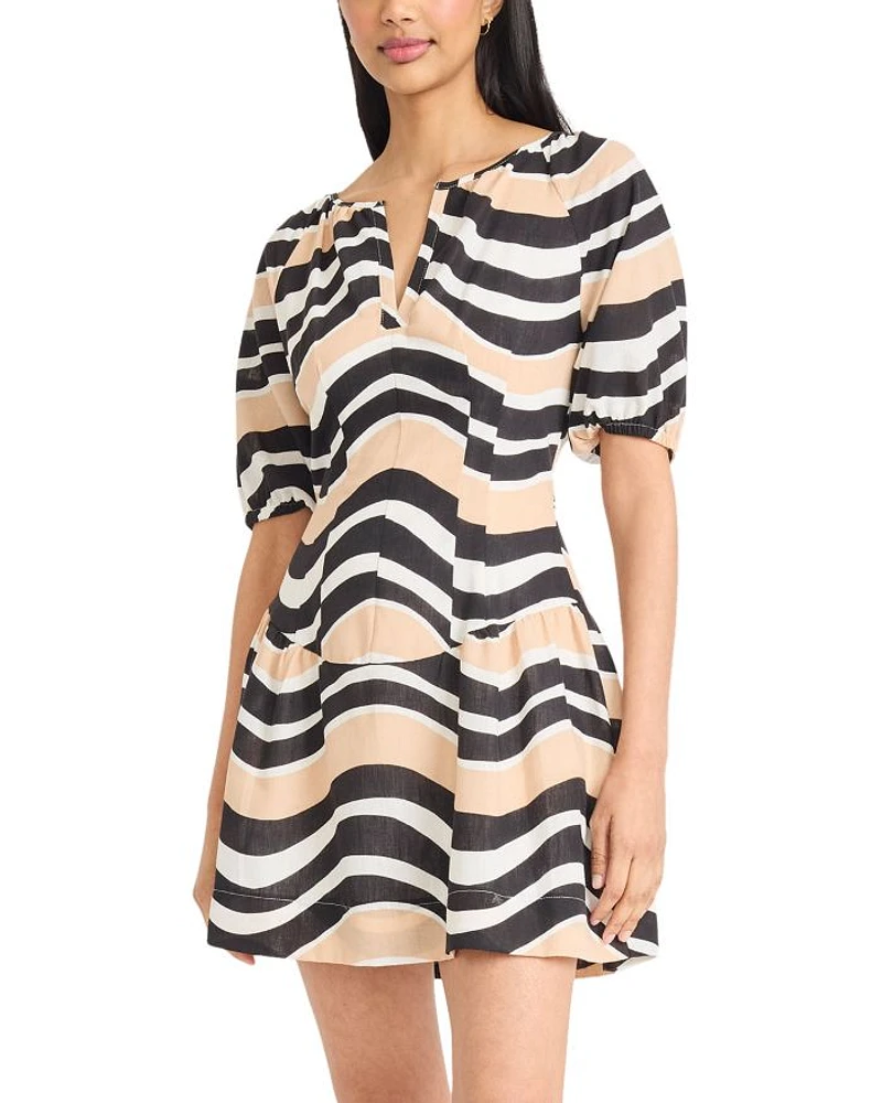 Puff Sleeve Mini Dress