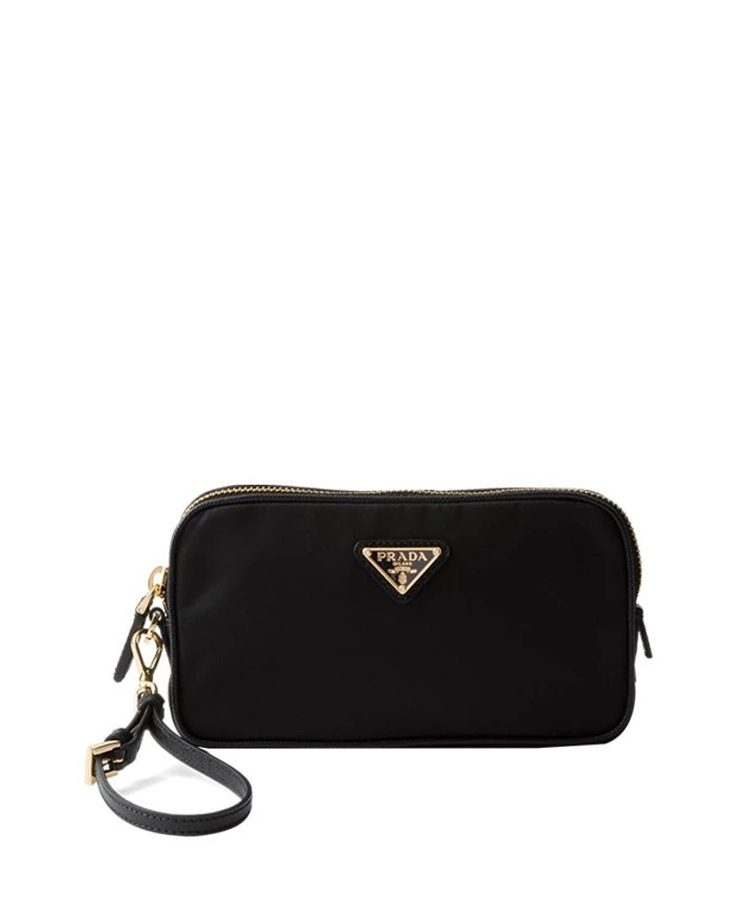 Re-Edition 1978 Re-Nylon and Saffiano Leather Pouch