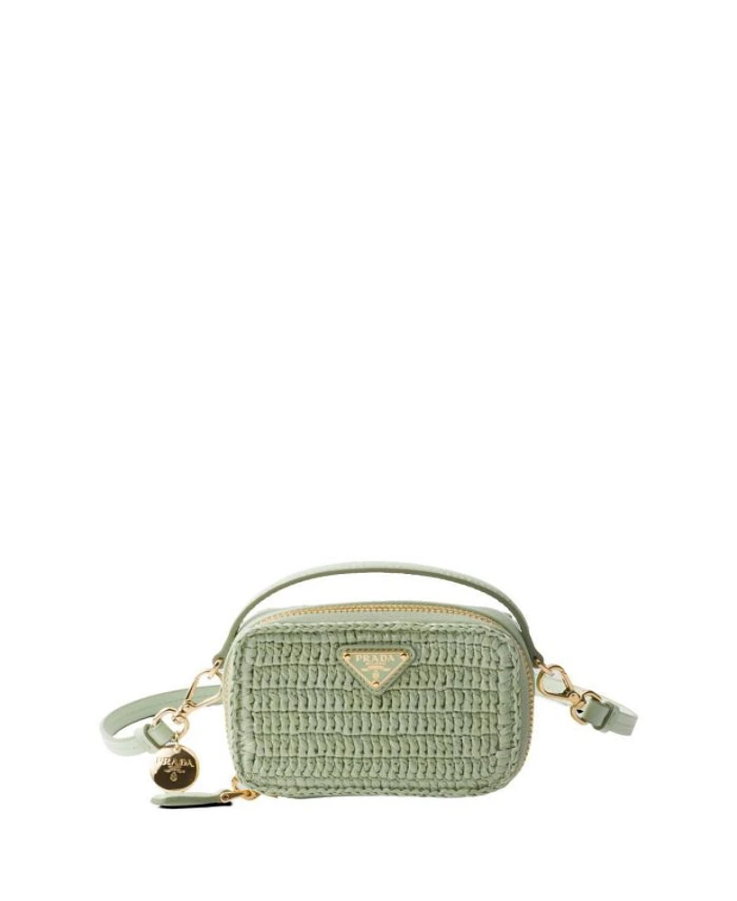 Crochet And Leather Mini-Pouch