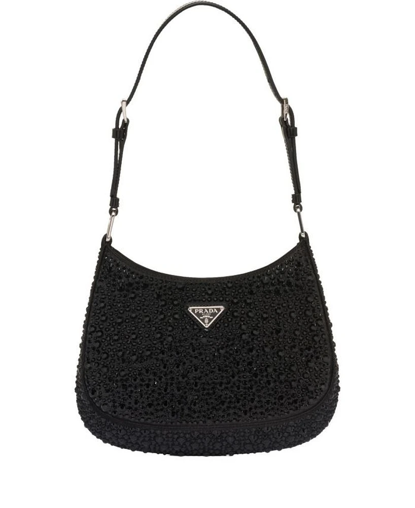 Cleo Satin Bag with Crystals