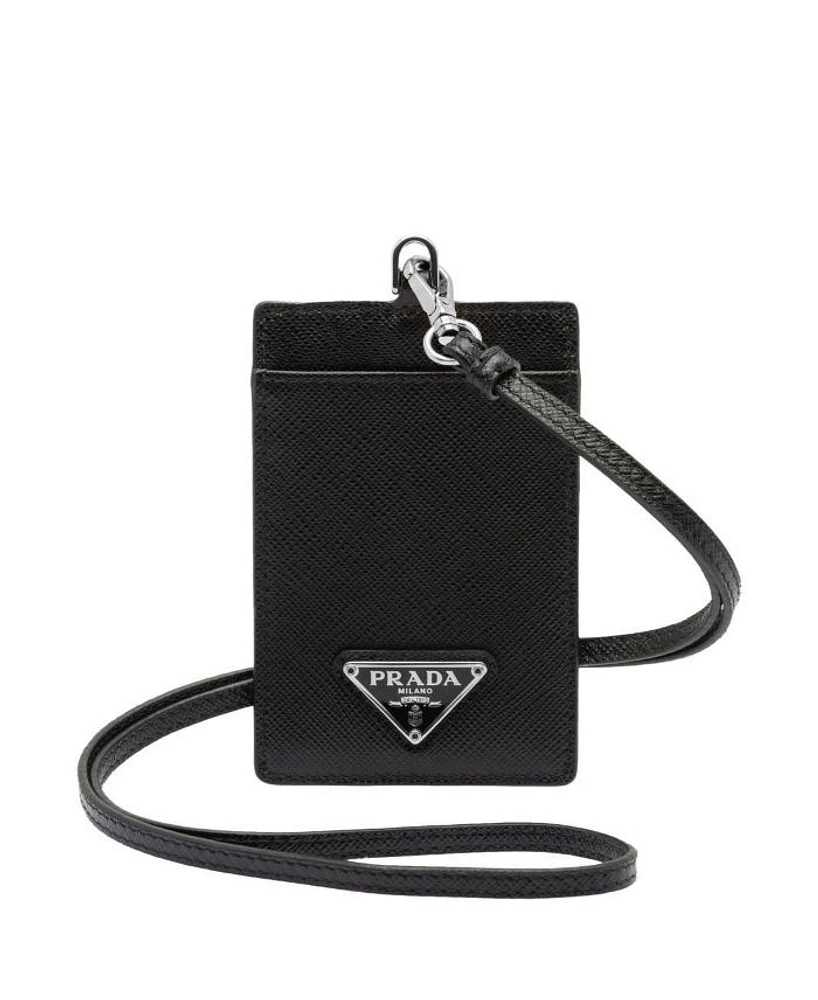 Saffiano Leather Badge Holder