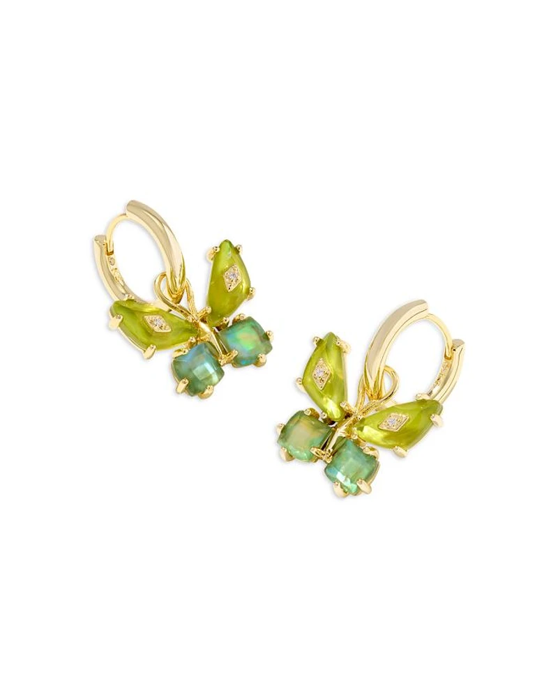 Bianca Butterfly Huggie Earrings