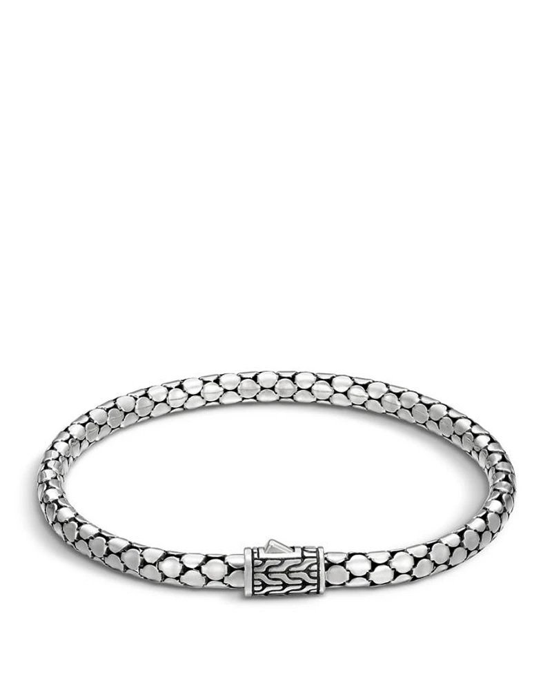Sterling Silver Dot Small Chain Bracelet