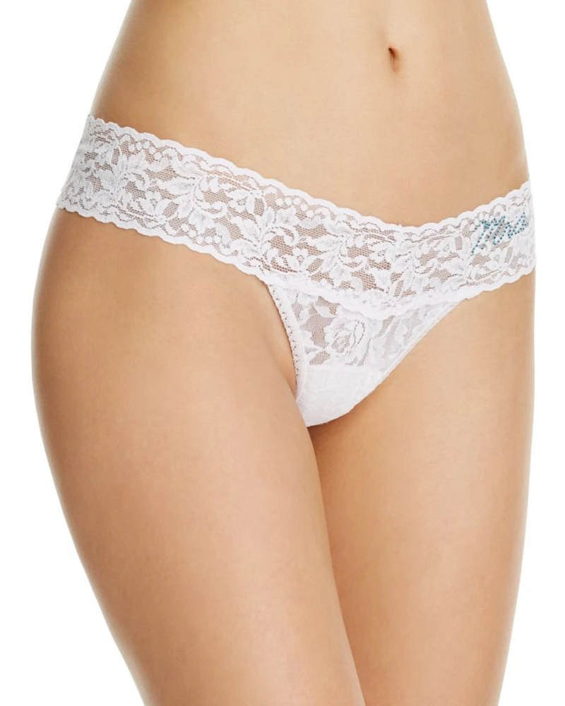 Mrs. Signature Lace Low Rise Thong
