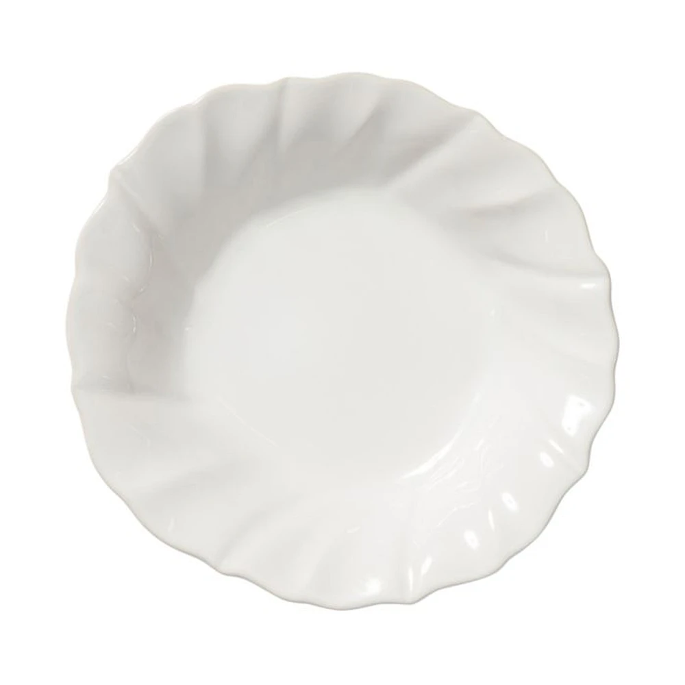 Incanto Stone White Ruffle Pasta Bowl