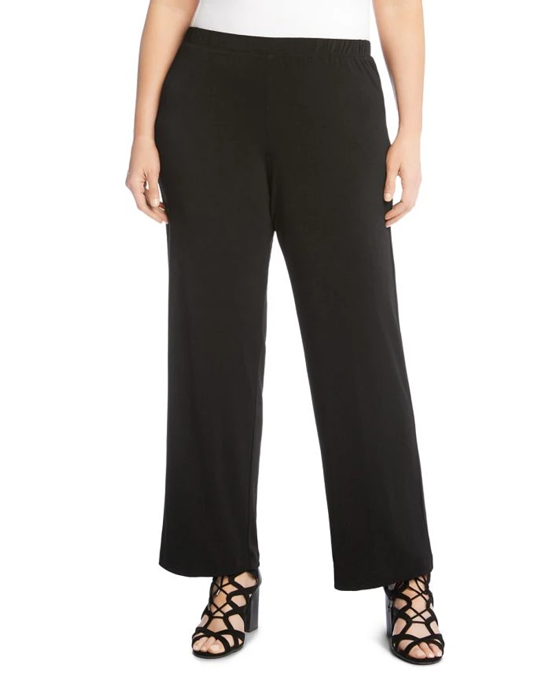 Crepe Straight-Leg Pants