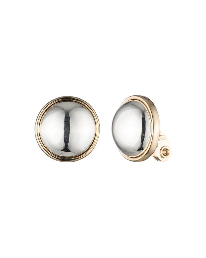 Button Clip-On Earrings
