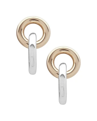 Circle Link Drop Earrings