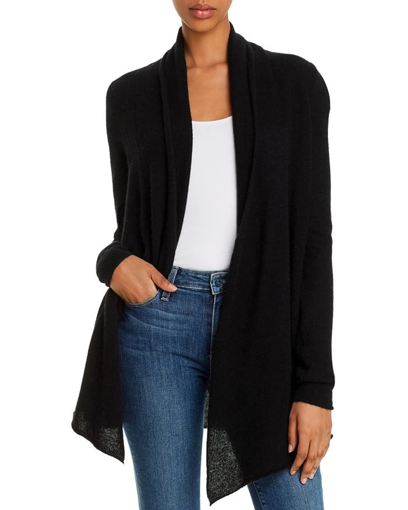 Cashmere Open-Front Cardigan