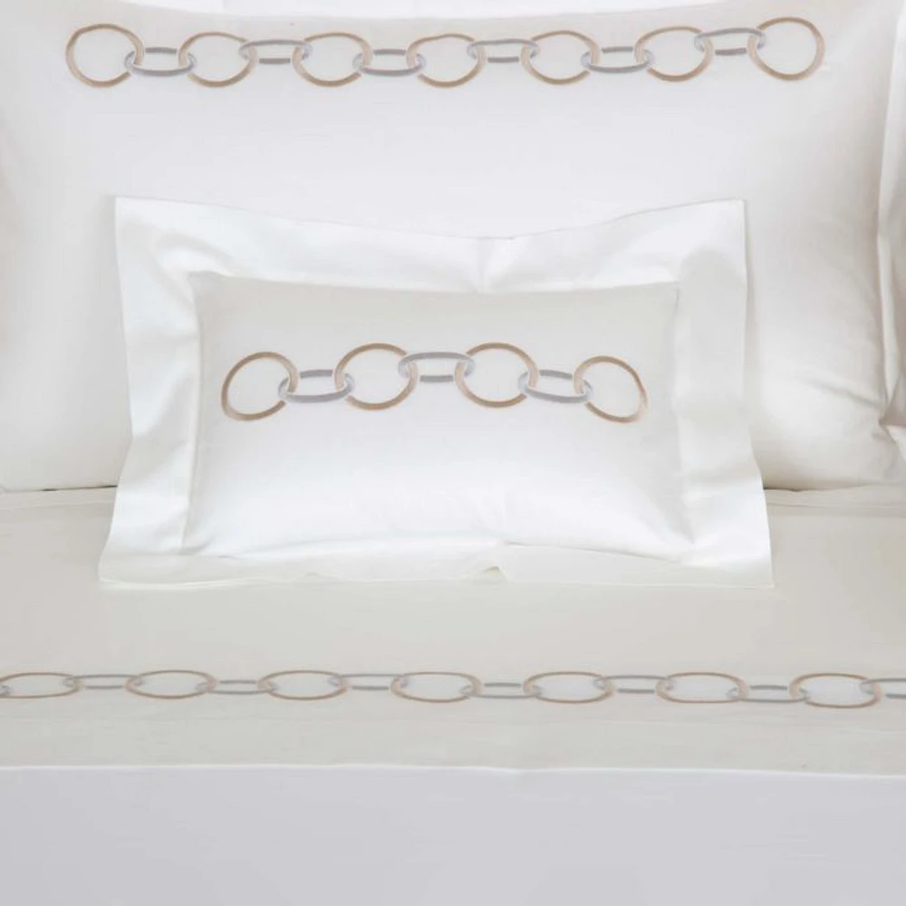 Links Embroidery Boudoir Sham